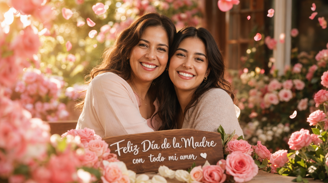 Mamá e hija sonriendo